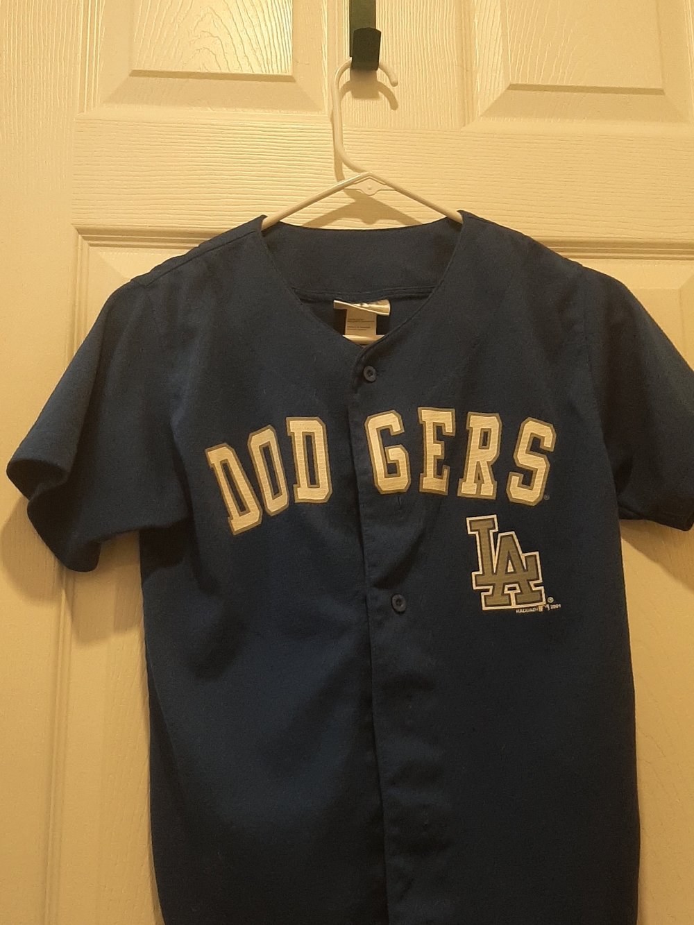 Los Angeles Dodgers Kids Royal Blue Button-Up Jersey